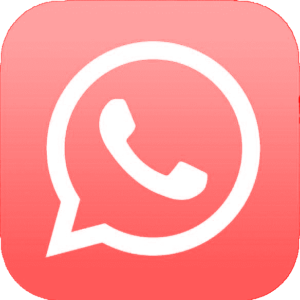 Logo WhatsApp Rojo