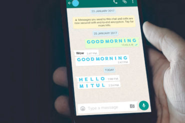 Cómo cambiar el color y el estilo de letras en WhatsApp
