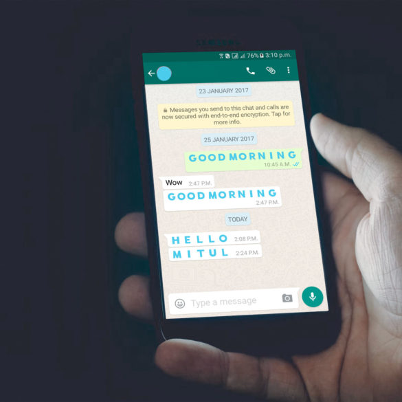 Cómo cambiar el color y el estilo de letras en WhatsApp