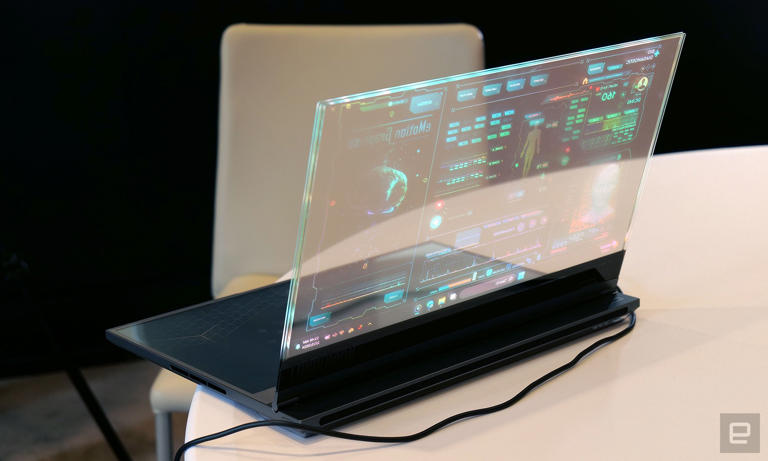 Lenovo Project Crystal: esta laptop con pantalla transparente será